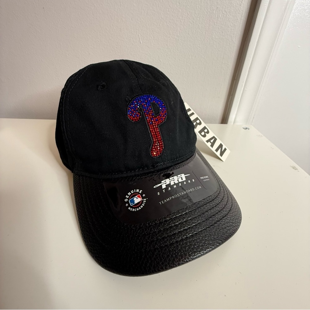 Pro Standard MLB Philadelphia Phillies Jewel Logo Dad Hat Black NWT - Picture 2 of 12